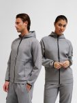 Hummel Tech pamut kapucnis szürke szabadidő felső