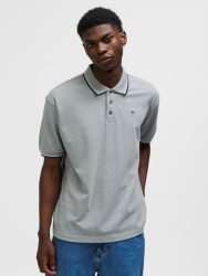 Hummel Loose bee fehér unisex galléros póló