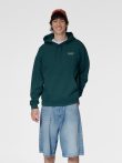 Hummel Loose Sportswear kapunis sötétzöld unisex pulóver