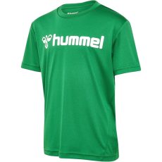 Hummel Logo zöld férfi póló