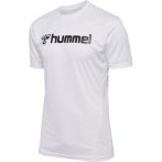 Hummel Logo fehér férfi póló