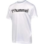 Hummel Logo fehér férfi póló