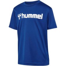 Hummel Logo kék gyerek póló