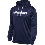  Hummel Logo kapucnis sötétkék férfi pulóver