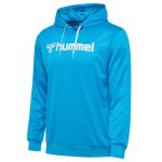 Hummel Logo kapucnis világoskék férfi pulóver