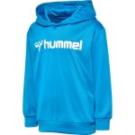 Hummel Logo kapucnis világoskék gyerek pulóver