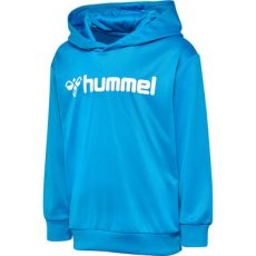 Hummel Logo kapucnis világoskék gyerek pulóver