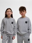 Hummel Clean pamut szürke gyerek pulóver