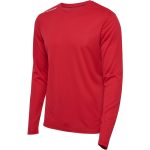 Hummel Run hosszú ujjú piros férfi futópóló