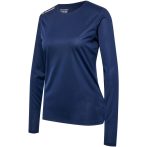 Hummel Run hosszú ujjú sötétkék női futópóló