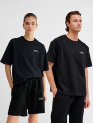 Hummel Tech laza fekete unisex póló