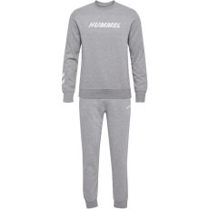 Hummel Elemental pamut szürke férfi jogging garnitúra