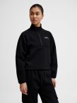   Hummel Tech Boxy pamut 1/2 cipzáros fekete női szabadidő felső