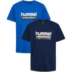  Hummel Tukas pamut kék/sötétkék gyerek póló 2 darab