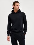 Hummel Pulse pamut kapucnis fekete unisex pulóver