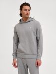 Hummel Pulse pamut kapucnis szürke unisex pulóver