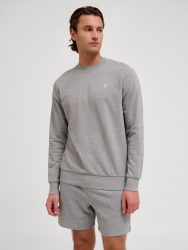 Hummel Pulse pamut szürke unisex pulóver