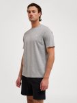 Hummel Pulse pamut szürke unisex póló