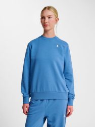 Hummel Pulse pamut kék női pulóver