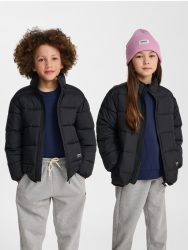  Hummel Junior könnyű, steppelt fekete gyerek kabát