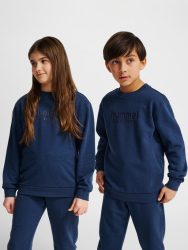 Hummel Junior Base pamut sötétkék gyerek pulóver