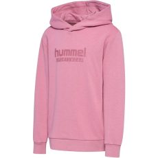 Hummel Jr Base pamut kapucnis rózsaszín gyerek pulóver