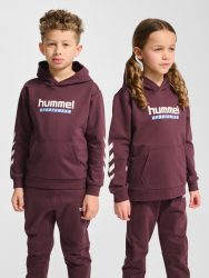 Hummel Junior Logo pamut kapucnis gyerek pulóver