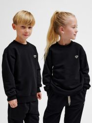 Hummel Junior Bee pamut fekete gyerek pulóver