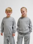 Hummel Jr Loose Bee pamut szürke gyerek pulóver
