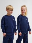 Hummel Jr Loose Bee pamut sötétkék gyerek pulóver