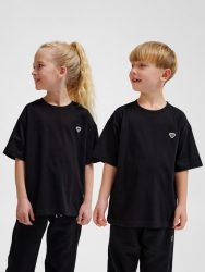Hummel Jr Loose Bee pamut fekete gyerek póló