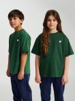  Hummel Jr Loose Bee pamut sötétzöld gyerek póló
