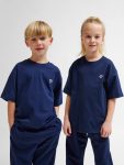Hummel Jr Loose Bee pamut sötétkék gyerek póló