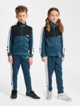 Hummel Junior Colorblock kék gyerek melegítő garnitúra