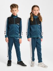 Hummel Junior Colorblock kék gyerek melegítő garnitúra