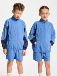 Hummel Junior szőtt cipzáras kék gyerek melegítő felső
