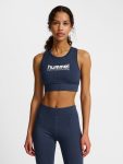 Hummel Pulse pamut Logo sötétkék sportmelltartó