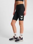   Hummel Pulse pamut Logo derékközépig érő feszes fekete női rövidnadrág