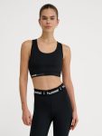 Hummel Pulse alacsonytartású fekete női sportmelltartó