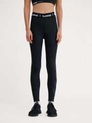 Hummel Pulse derékközépig érő feszes fekete női nadrág