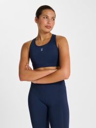 Hummel Pulse közepes tartású sötétkék sportmelltartó