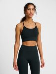 Hummel HIIT varrás nélküli fekete női sportmelltartó