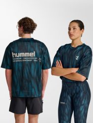 Hummel HIIT nyomtatott kék edzőpóló