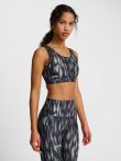    Hummel HIIT Intensity nyomtatott alacsony tartású zöld női sportmelltartó