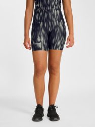 Hummel HIIT Intensity nyomtatott magas derekú zöld női feszes rövidnadrág