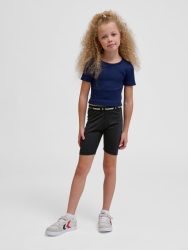 Hummel Junior Pulse középes derekú fekete lány feszes rövidnadrág
