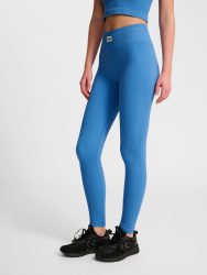 Hummel Pulse varratnélküli derékközépig érő kék női feszes nadrág