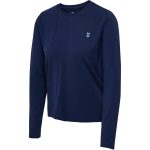 Hummel Yoga puha, laza sötétkék női hosszú ujjú póló