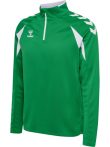 Hummel Core 2.0 rövid cipzáras zöld férfi pulóver