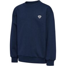 Hummel Junior Bee pamut sötétkék gyerek pulóver